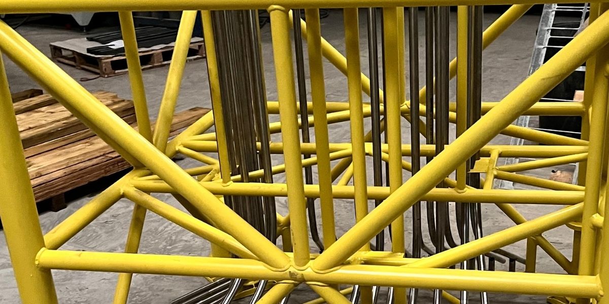 scale model of an oil rig foundation 