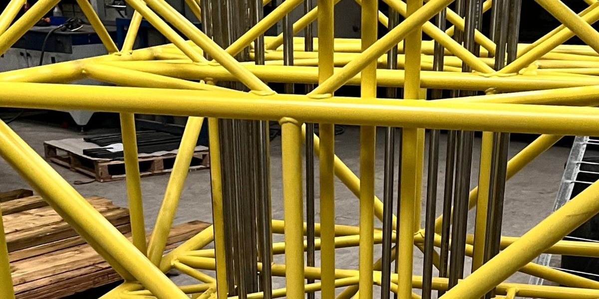  scale model of an oil rig foundation 
